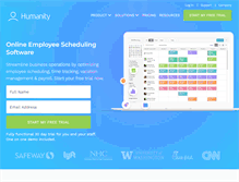 Tablet Screenshot of humanity.com